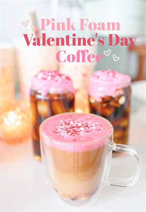 valentines inspired coffee drinks